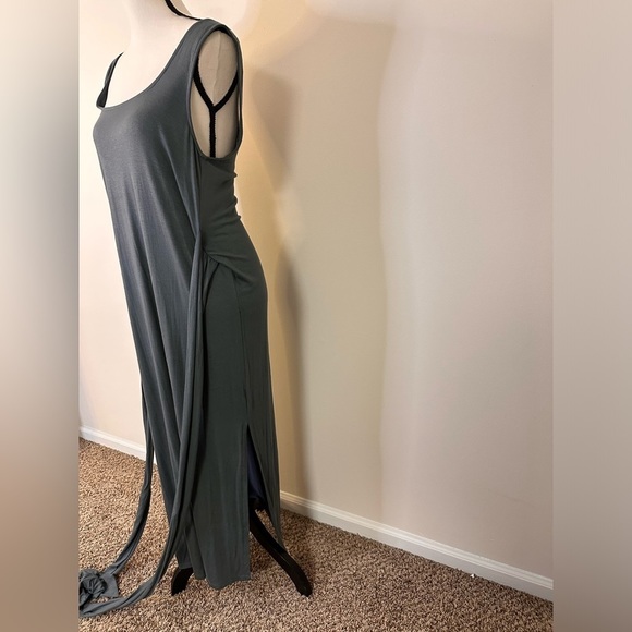 MODERN CITIZEN Green Maxi Dress with Tie Waist Sz XL NWOT - Picture 3 of 7